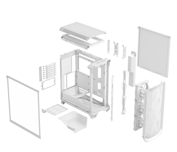 FRACTAL DESIGN Meshify 3 White TG Clear Tint - 1318889 - zdjęcie 8